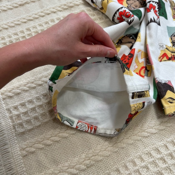 Reformation Comic High Rise Straight Jeans Pop Art Print Sz 26 Organic Cotton - Picture 10 of 17